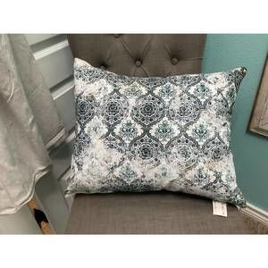 NEW CARAVAN HOME DECOR boho spirit pillow in white, blue, & black